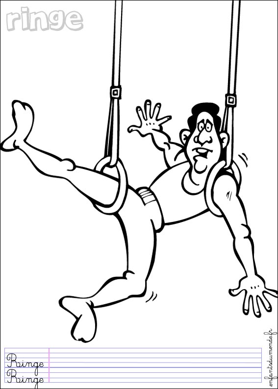 dessin gymnaste