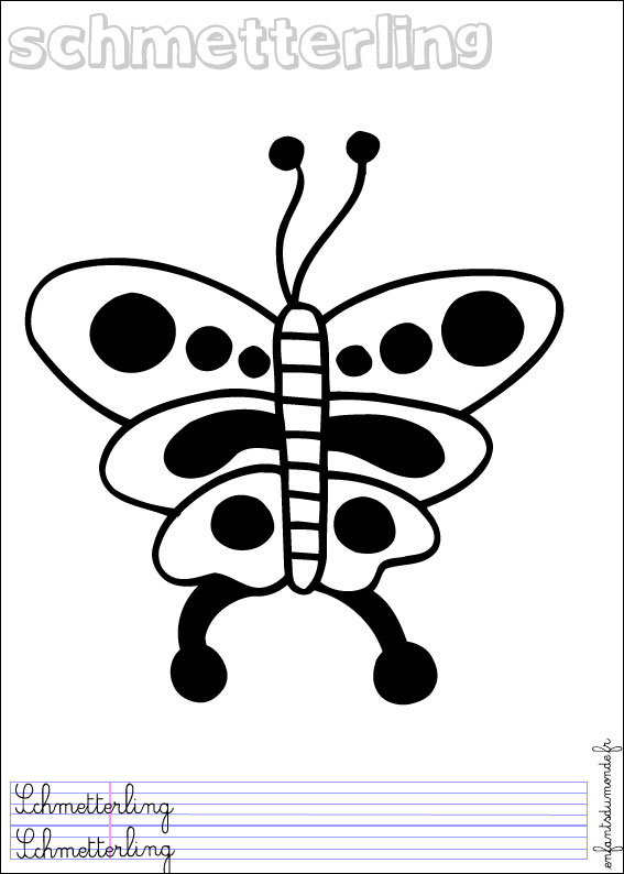 coloriage papillon 1