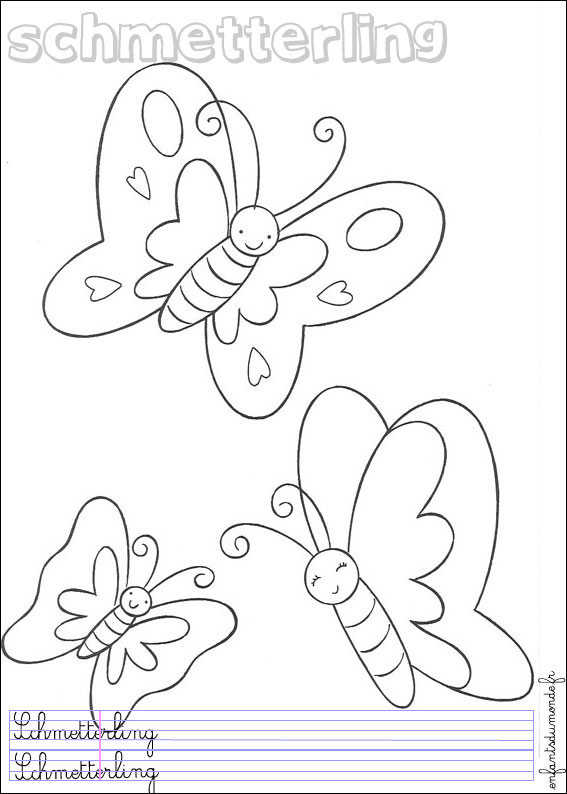 coloriage papillon 2