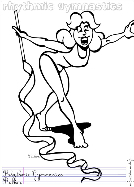 coloriage gym rythmique 1