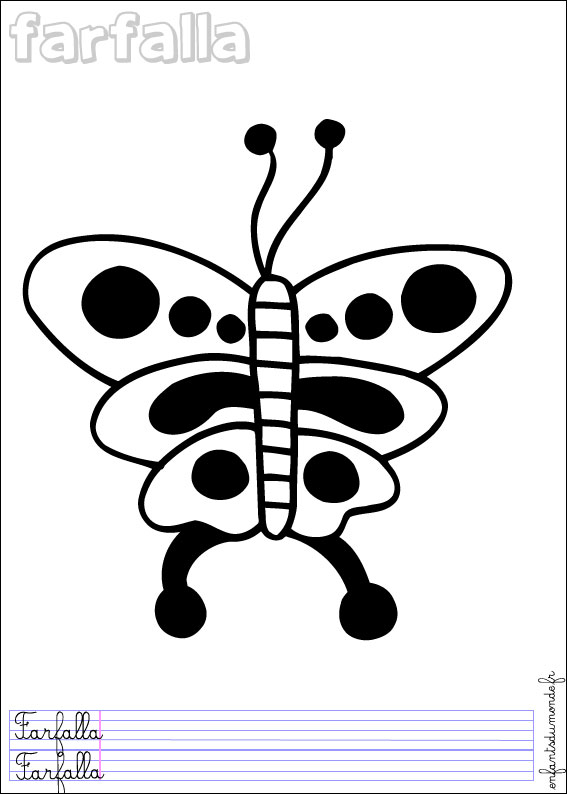 coloriage papillon 1