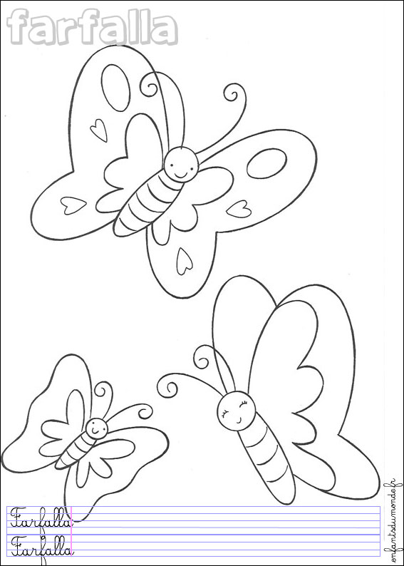 coloriage papillon 2